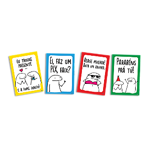 Cartaz Decorativo Flork Meme 21x31cm C/4 Unid. Festcolor / Mais Festa
