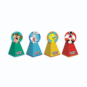 Caixa Cone c/ Aplique Looney Tunes 6,5x6,5x12,5cm c/8 unidCaixa