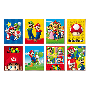 Cartaz Decorativo Super Mario Sortido 25X35 JG C/08