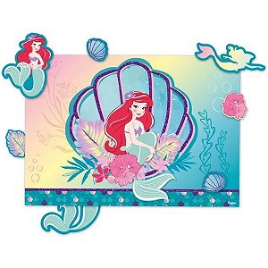 Kit Decorativo Ariel - 64x45cm + Personagens Destacáveis Regina / Mais Festa