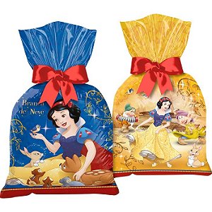 Sacola Surpresa p/ Lembrancinhas 14cm x 27cm Branca De Neve c/08 unid. Regina / Mais Festa