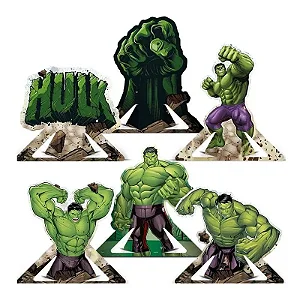 Decoração de Mesa Festa Hulk c/6 unid. Regina  / Mais Festa
