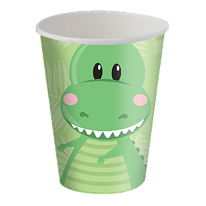 Copo Papel Festa Dino Baby 200ml c/8 unid. Festcolor / Mais Festa