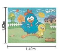 Painel TNT Festa Galinha Pintadinha 1,40m x 1,03m - Piffer / Mais Festa