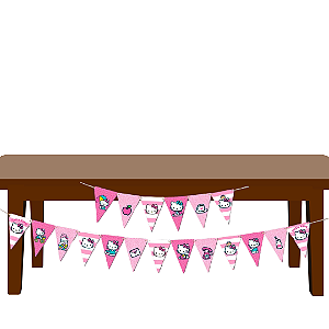 Faixa Decorativa Hello Kitty Rosa C/01 Unidade (300138)