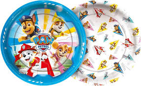 Prato Papel Redondo 18cm Patrulha Canina Core C/08 Unidades (119550.6)