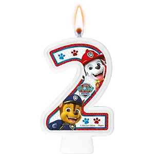 Vela Numeral Patrulha Canina Core Número 2 (115529.6)