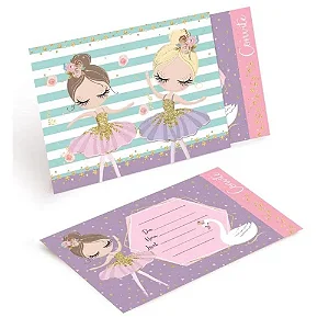 Convite Bailarina C/08 Unidades (23012023)