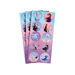 Adesivo Redondo Frozen C/30 Unidades (117427.4)
