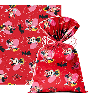 Saco Pra Lembrancinha Minnie Love C/40 Unidades (99007442)