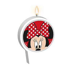 Vela Plana Minnie Red C/01 Unidade (1168908)