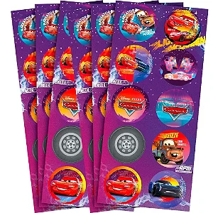 Adesivo Redondo Carros 3 C/30 Unidades (117378.2)