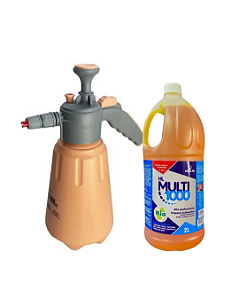 kit multi 1000 2 litros + pulverizador gerador de espuma