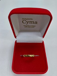 Aliança em Ouro 18K Amarelo 2,5 grama Largura 3,0mm - Altura 1,0mm