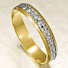 Aliança Bodas de Prata com Fio em Prata 950 Bordado embutido Modelo Belga Peso Médio 3,00 Gramas