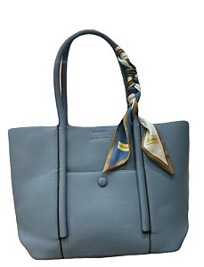 BOLSA V&V FINDER AZUL G C/ LENÇO CHARME