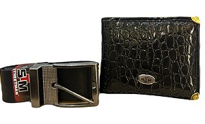 KIT MASCULINO CARTEIRA & CINTO