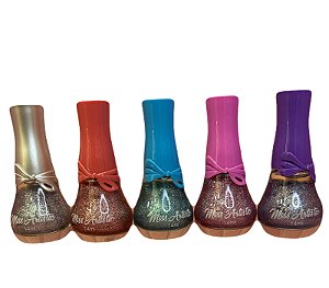 KIT COM 5 ESMALTES MISS ARTISTIC