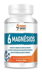 6 Magnésios (60caps) - Point Sport Suplementos