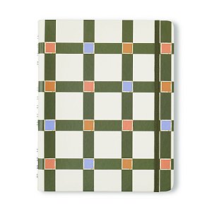 Caderno Organizador Cicero Trama Xadrez - Médio