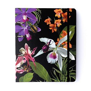 Caderno Criativo Cicero Joia Natural Insecta Noite - Médio