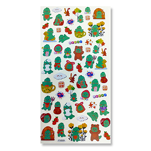 Cartela de Adesivos Coco Bear