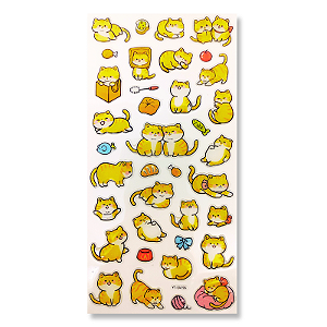 Cartela de Adesivos Cristal Lovely & Cute