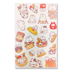 Cartelas de Adesivos Fantasy Stickers - 6 cartelas