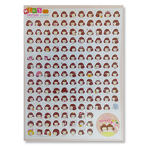 Mini Adesivos Factory Sticker - 2 cartelas