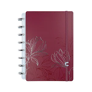 Caderno Inteligente BT Cherry by Bruna Tavares - Vermelho floral