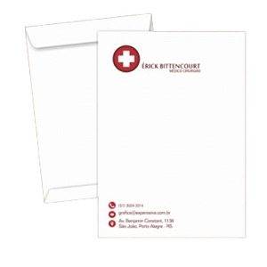 250 Envelopes 24x34cm, impressão frente 1 cor