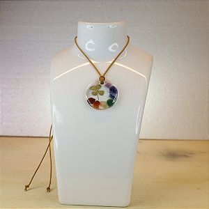 7 CHAKRAS COM TREVO - COLAR