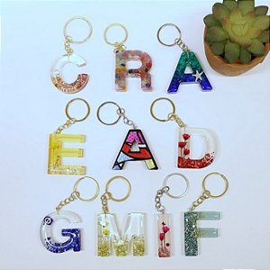 CHAVEIRO DE LETRA PERSONALIZADA (A-Z)