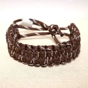 Bracelete MARROM RAJADO BRANCO