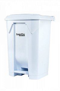 LIXEIRA C/PEDAL BRANCA 80L SP93580BR SUPERPRO