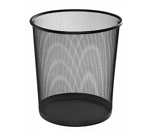 CESTO METAL P/LIXO 12,5L PRETO SP93816PR SUPERPRO