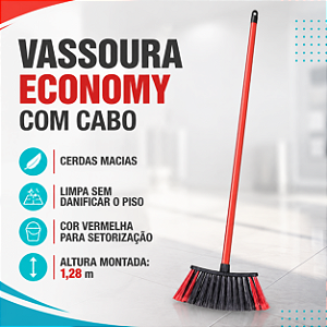 VASSOURA C/CABO VERMELHO SP9677VR PROCLEAN