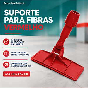 SUPORTE FIBRABT/LT VERMELHO SP9516VR SUPERPRO