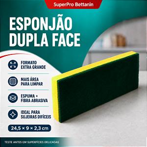 ESPONJA MULTIUSO 245X90MM 9414 SUPERPRO