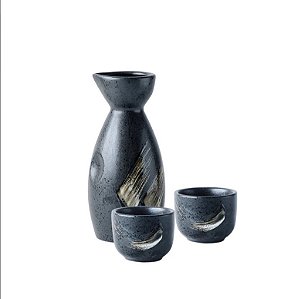 Conjunto Cerâmicas Japonesa para Saque ou Vinho 170ml - 5 pçs