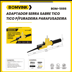 Adaptador Serra Sabre Tico-Tico para Furadeira