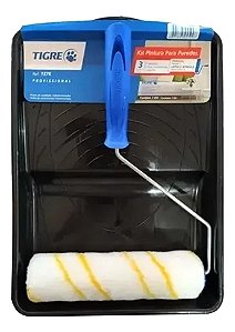 Kit De Pintura Tigre 3 Peças - Rolo / Suporte / Bandeja