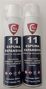 Espuma expansiva de poliuretano CFIX 500ml/340g- Kit 2 unidades