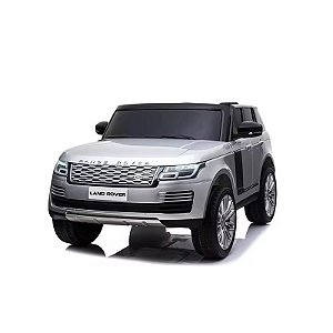 Mini Land Rover Carro Elétrico Infantil Mini Range Evoque A Bateria Brinquedo de 2 Lugares Criança Motorizado Prata Menina Menino 24V Caminhonete