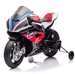 Mini Moto Suzuki BMW HP4 Elétrica Infantil Corrida para Menino e Menina Recarregável a Bateria Brinquedo Motocicleta Inf Velotrol Triciclo
