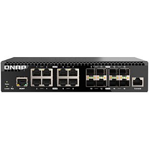 QSW-M3216R-8S8T - Switch gerenciável de camada 2 com 16 portas