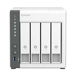 TS-433 Qnap - Storage NAS 4 baias SATA, ideal para nuvem pessoal
