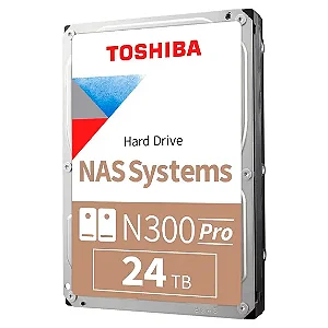 HDWG82EXZSTB 24TB NAS N300 Pro Toshiba - HD Interno 7200 RPM 1024MB SATA