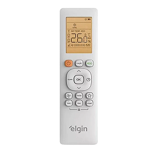 CONTROLE REMOTO SPLIT ELGIN INVERTER CARE 9000 A 24000 BTUS
