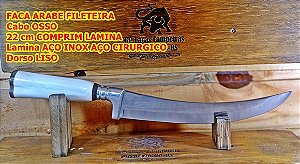 Faca Fileteira Nc2 Cabo Osso Lamina Inox
